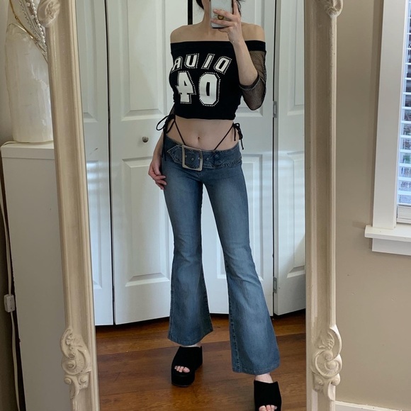 00’s sexy low waited jeans - Picture 5 of 9